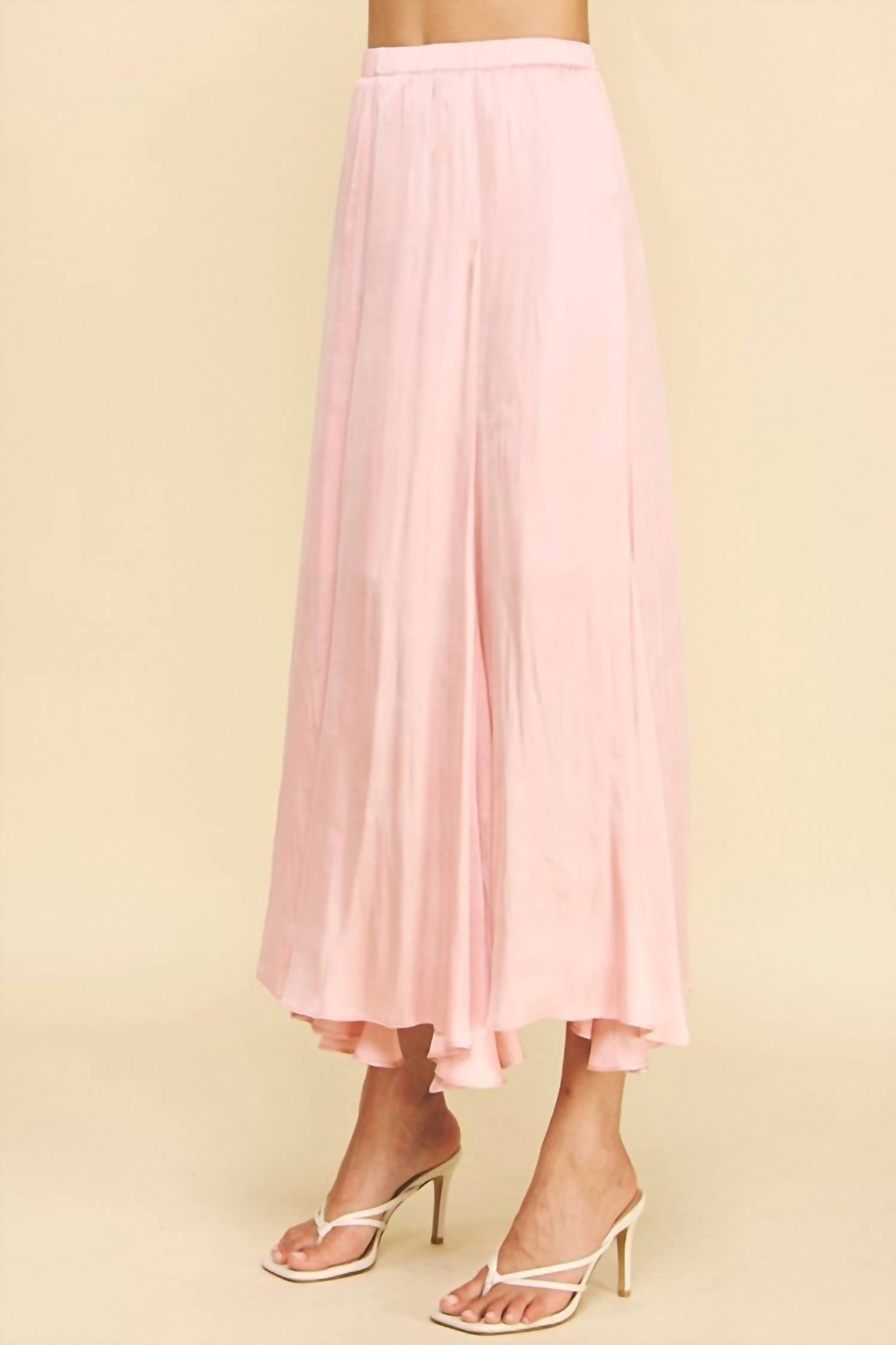 Pinch - Woven Satin Midi Skirt