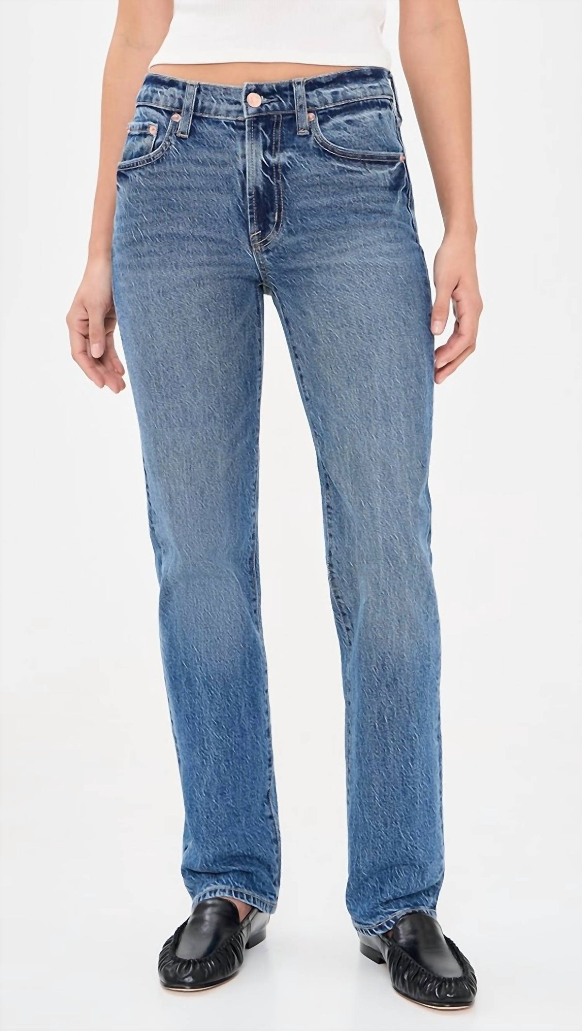 Pistola - Aleks Mid Rise Straight Leg Jeans