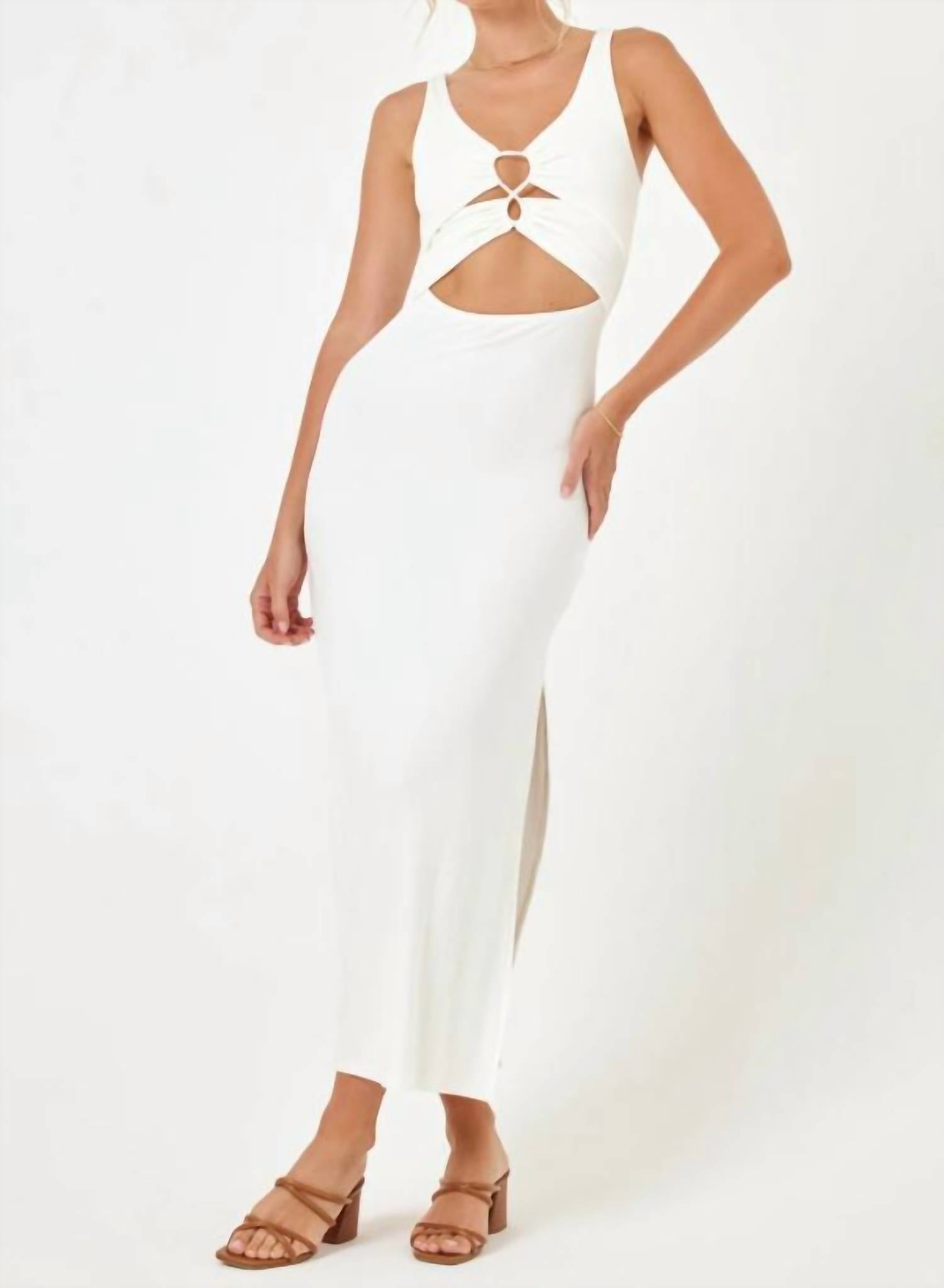 L*Space - Camille Front Loop Cutout Midi Dress