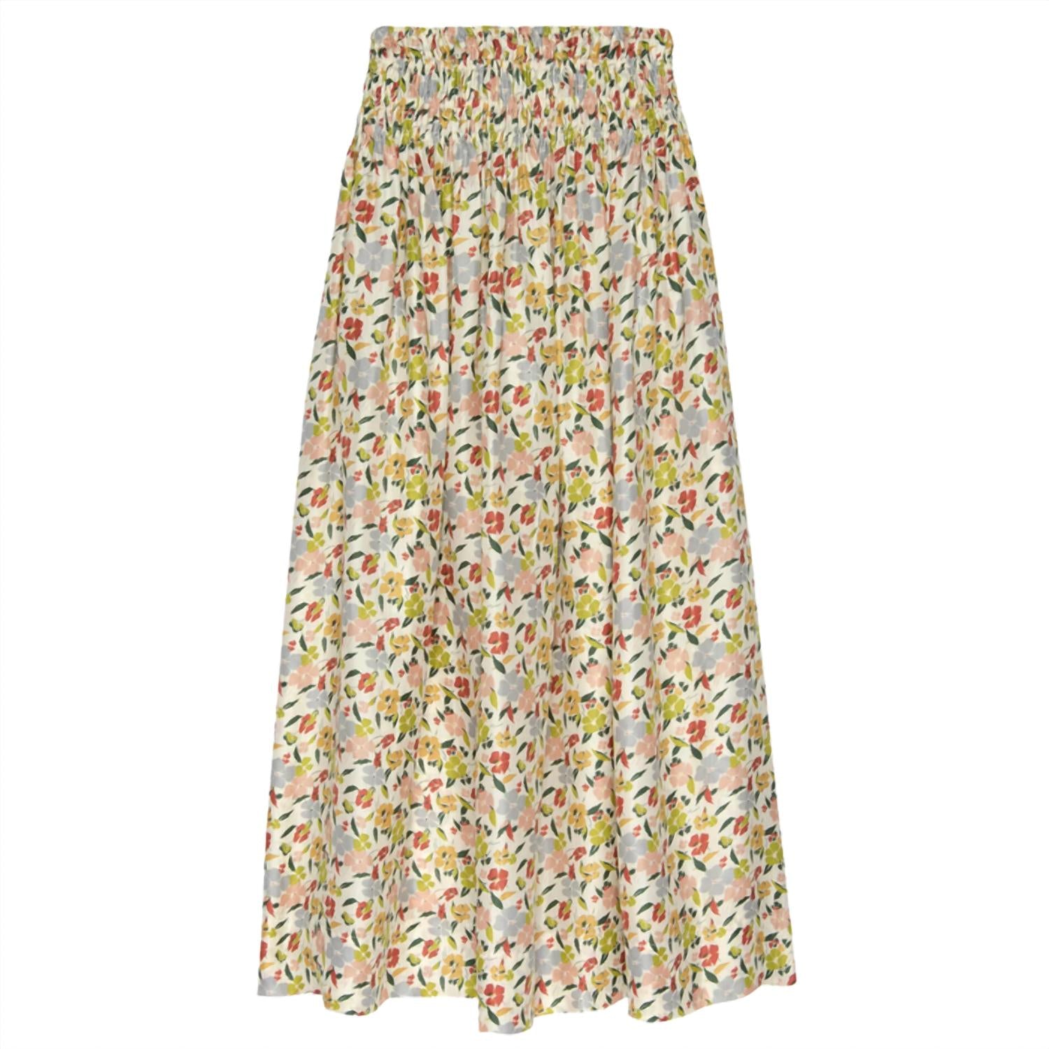 THE GREAT. Women's The Viola Skirt in floating petals floral - women's skirt - view 4