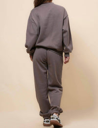 Sweetkama Living My Cozy Life Sweatsuit Sets in moca - women's sleepwear - alternate view