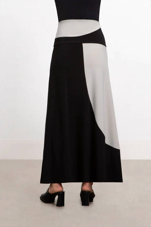 Sympli - Colour Block A-line Skirt