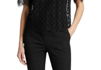 Purotatto - Collared Short Sleeve Blouse