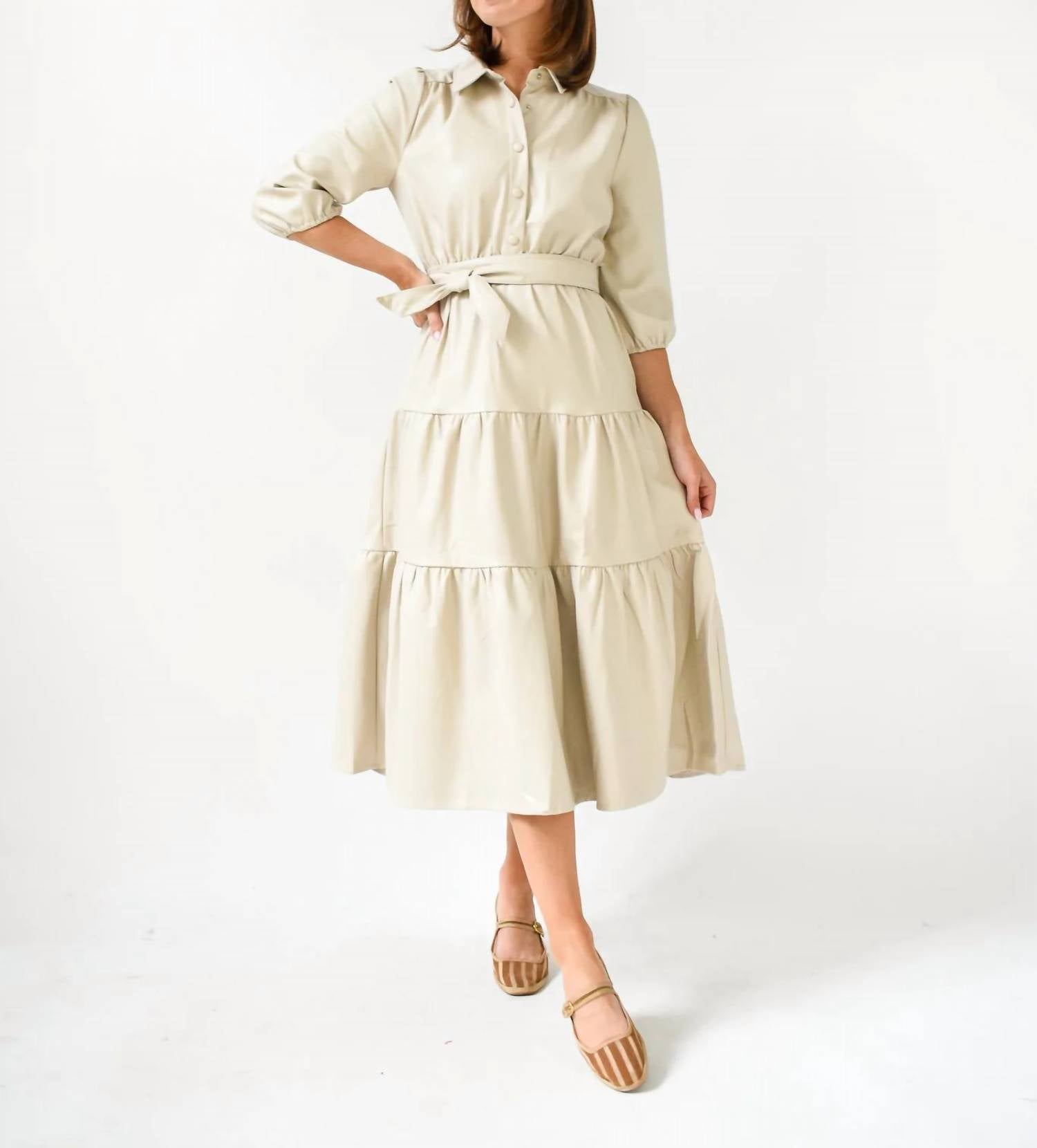 Fate - A Leather Love Affair Midi Dress