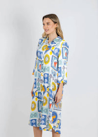 Tinta Style - Yasmin Printed Midi Dress