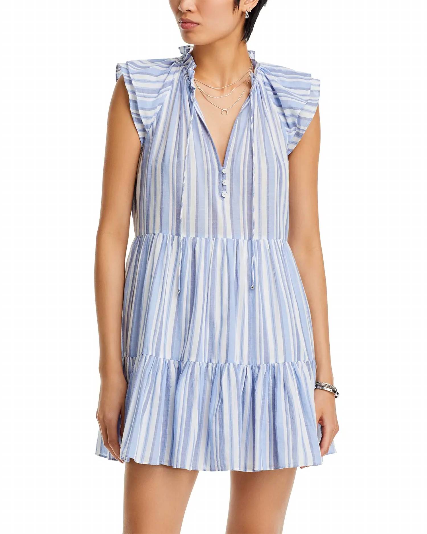 Veronica Beard - Zee Striped Mini Dress