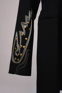 Blue B - Embroidered Tunic Blazer