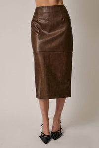 Le Lis - Alice Leather Skirt