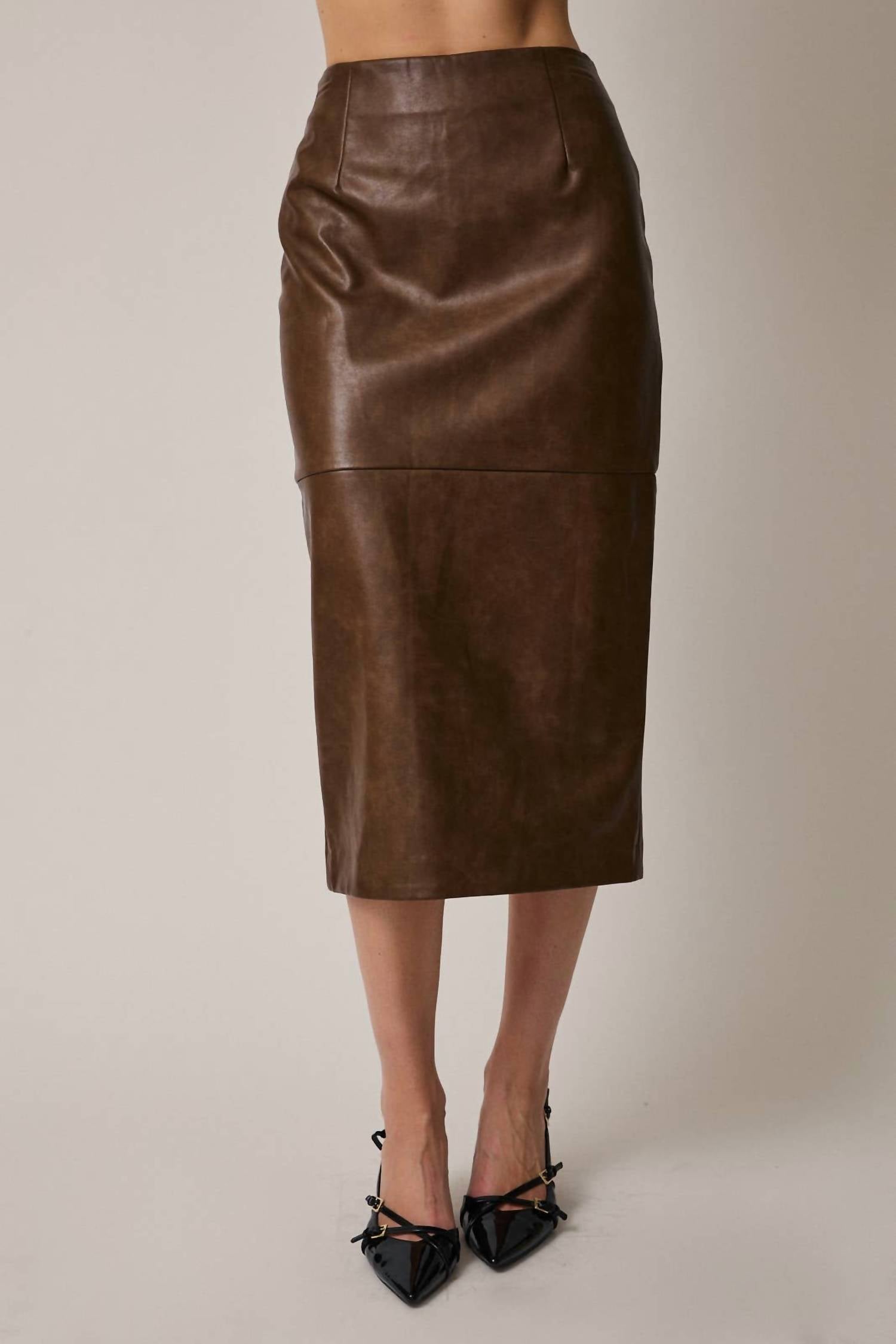 Le Lis - Alice Leather Skirt