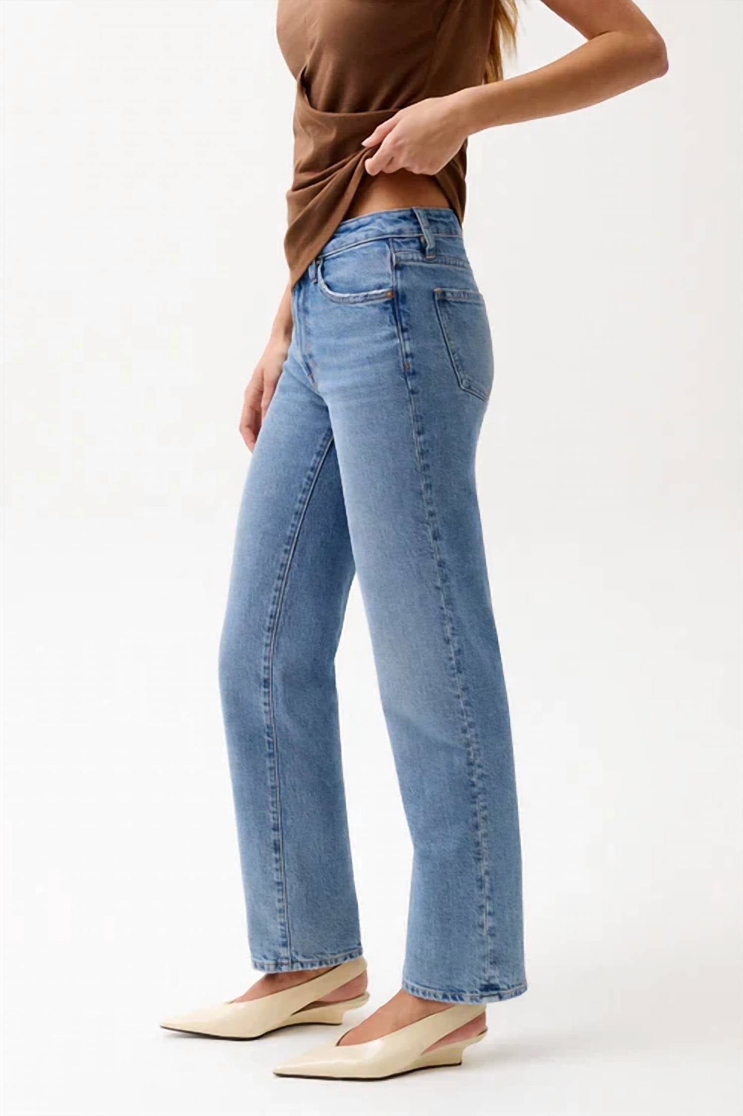 Pistola - Aleks High Rise Straight Long Jeans