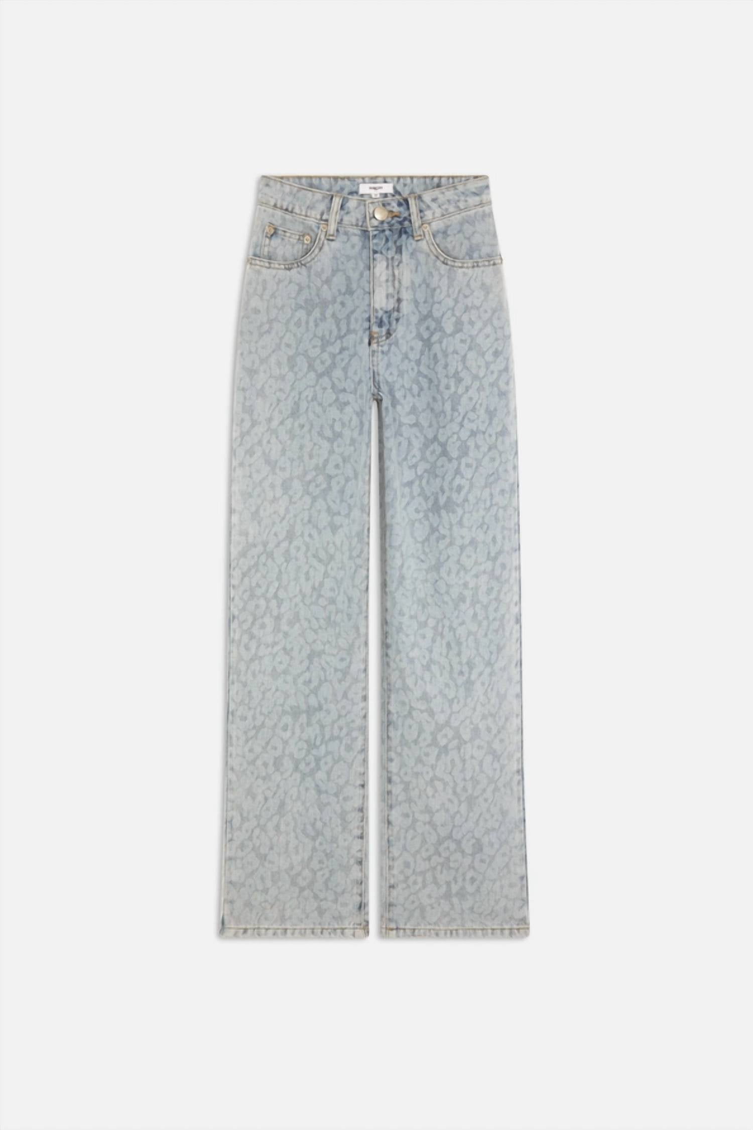 Suncoo - Ritchy Leopard Print Jeans