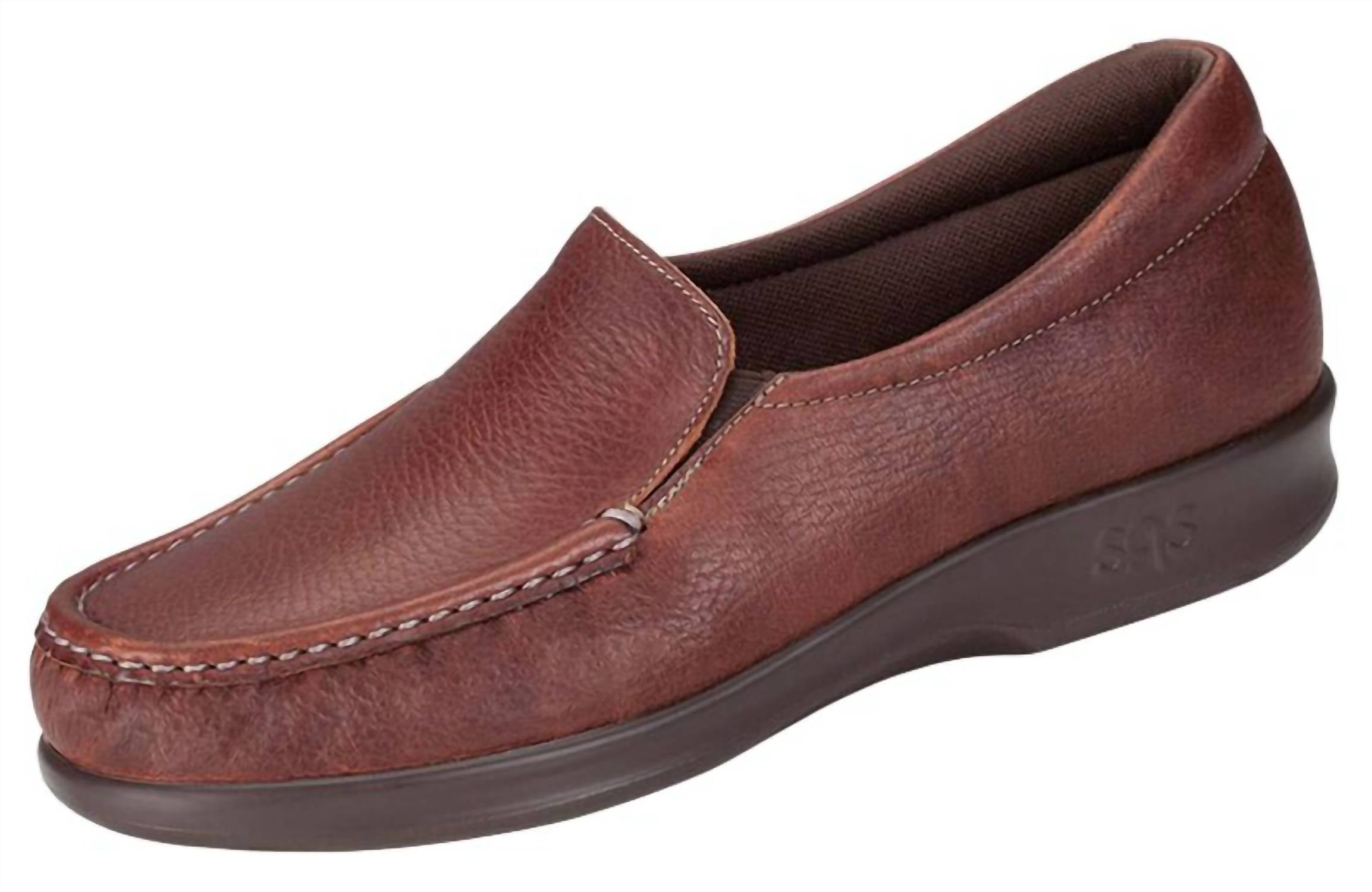 SAS Women's Twin Slip On Loafer in mulch 1 - women's flats - detail view