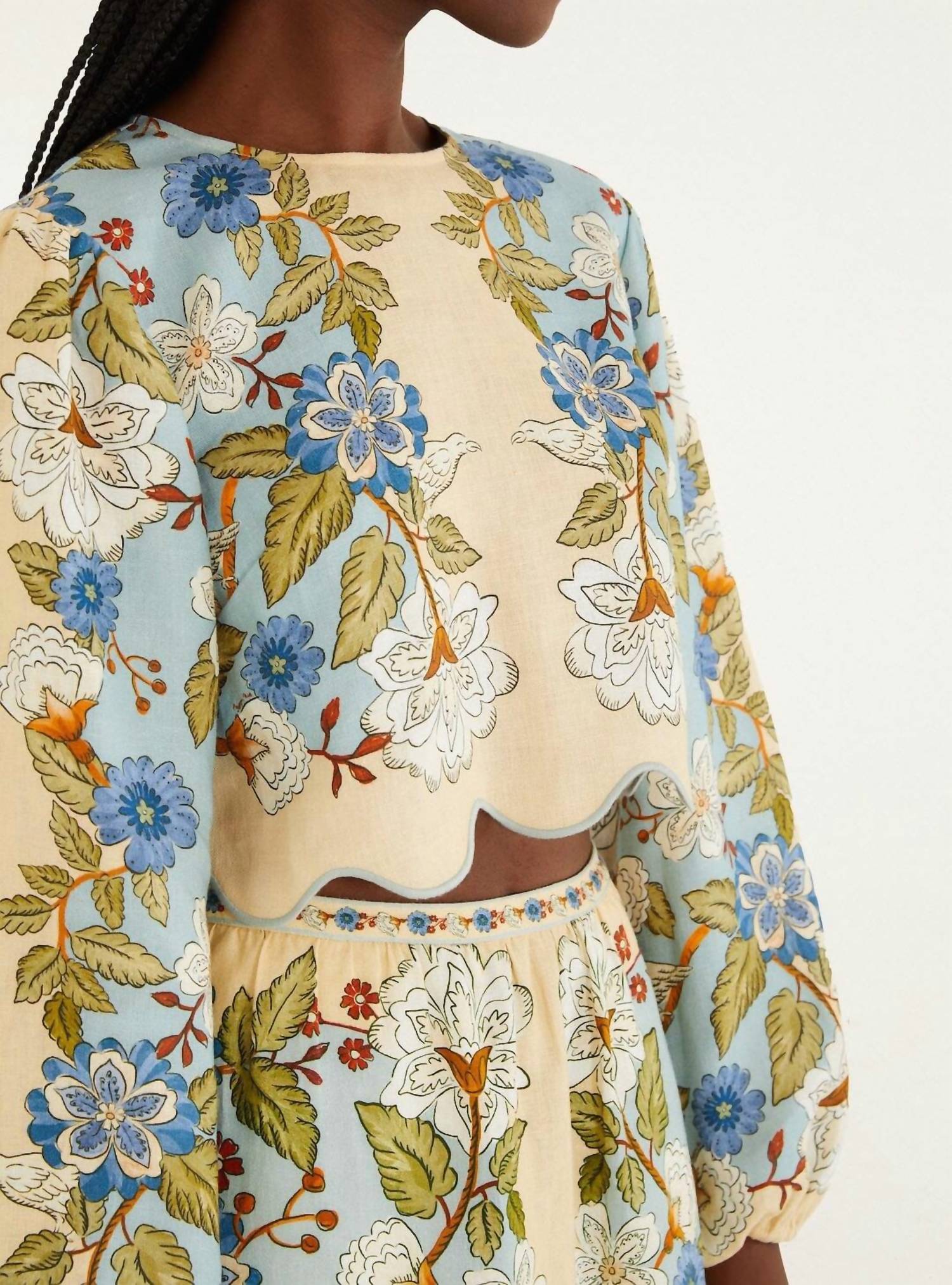 Farm Rio - Floral Linen Blouse