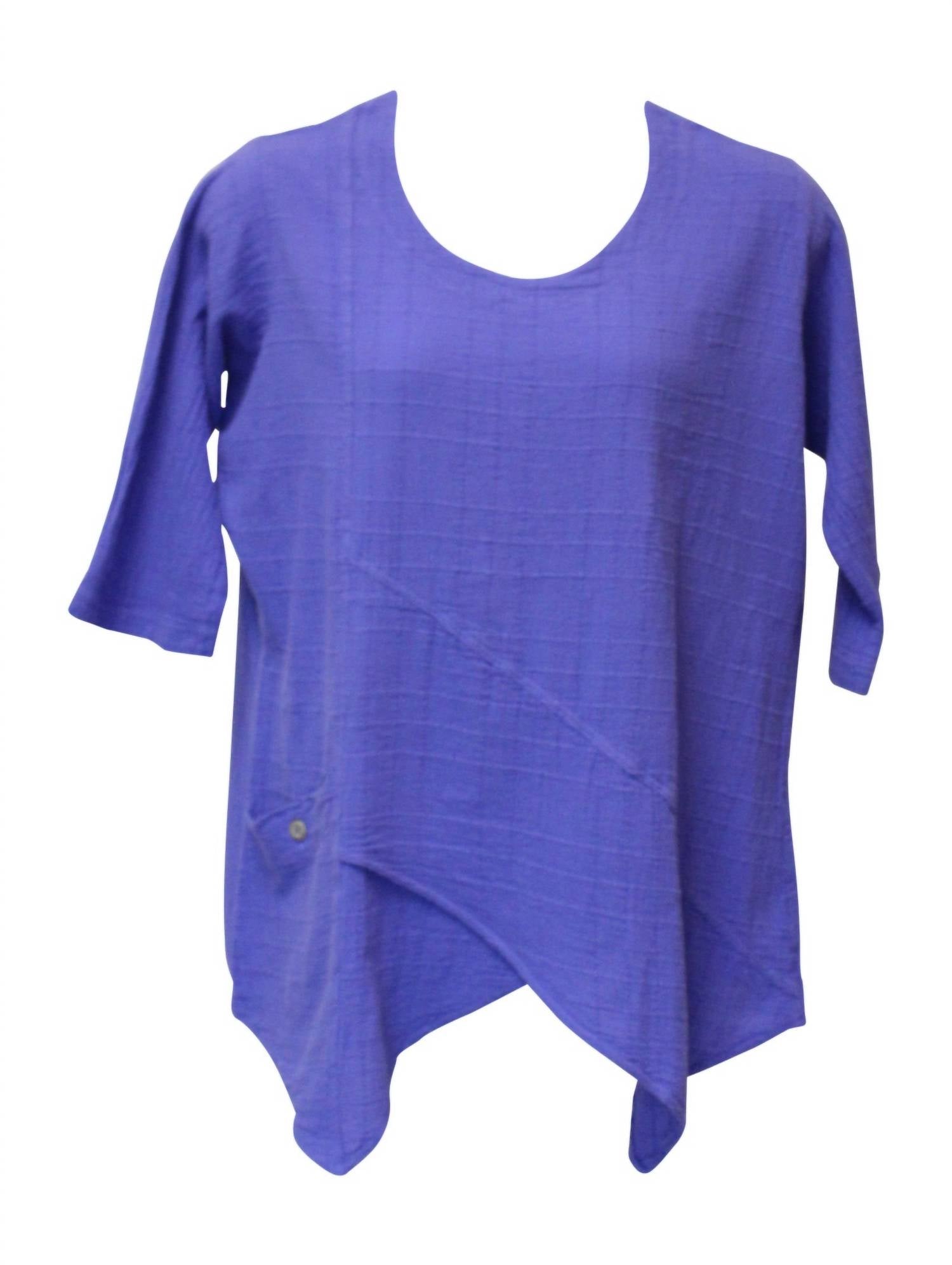Ezze Wear - Dotty Gauze Cotton Ginger Tunic Top