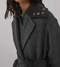 Beatrice .B - Grommet Collar Long Coat