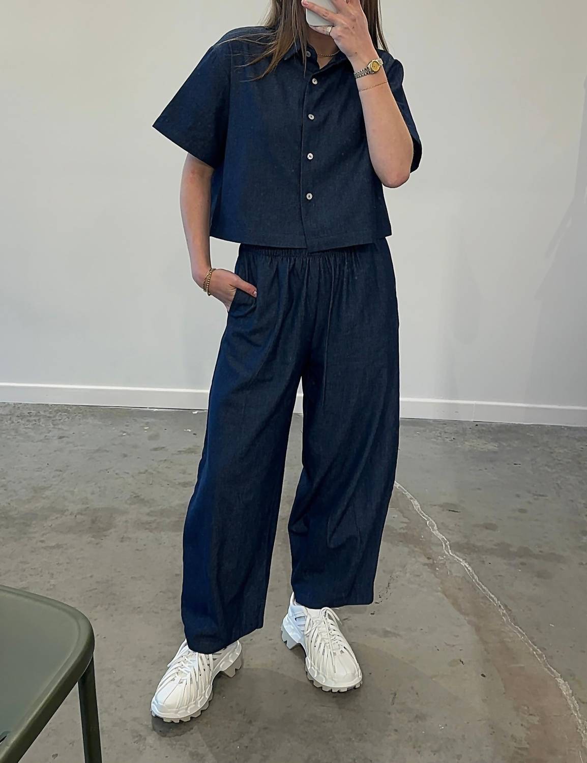 Collective - High Rise Denim Barrel Jeans