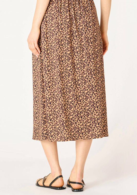 Dex Clothing - Leopard Midi Skirt