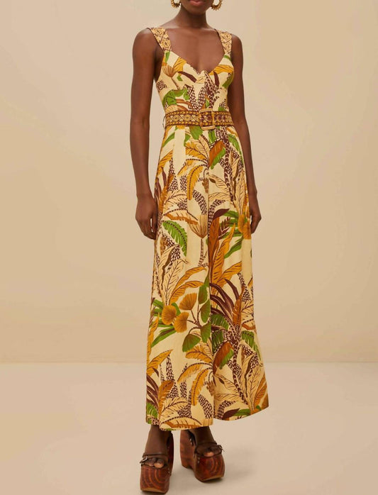 Farm Rio - Foliage Sketch Jumpsuit