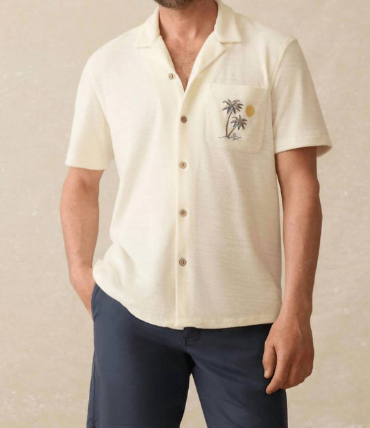 Faherty - Short-sleeve Cabana Towel Terry Shirt