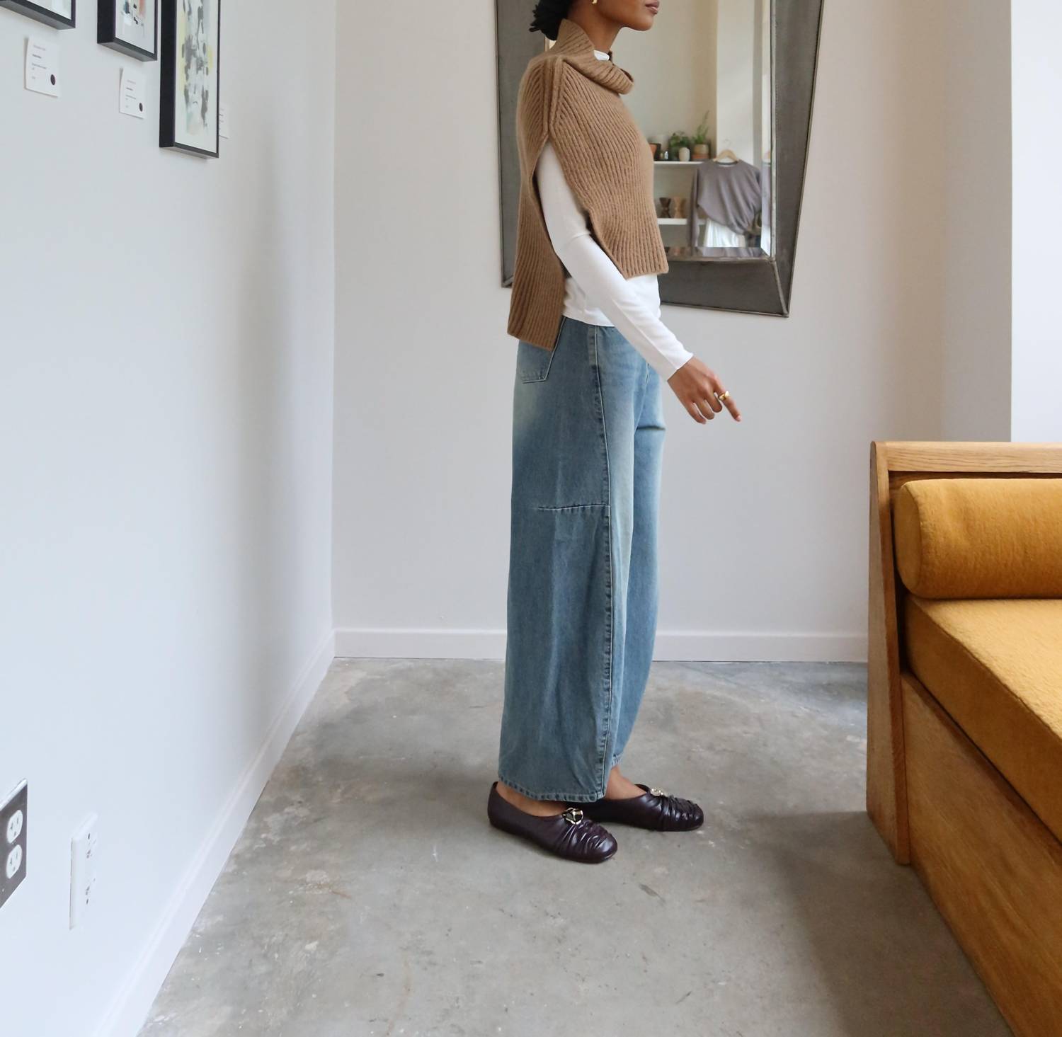 Collective - Baggy Barrel Stitch Jeans