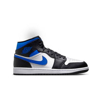 Air Jordan Men's 1 Mid Shoes in white black blue - men's sneaker
