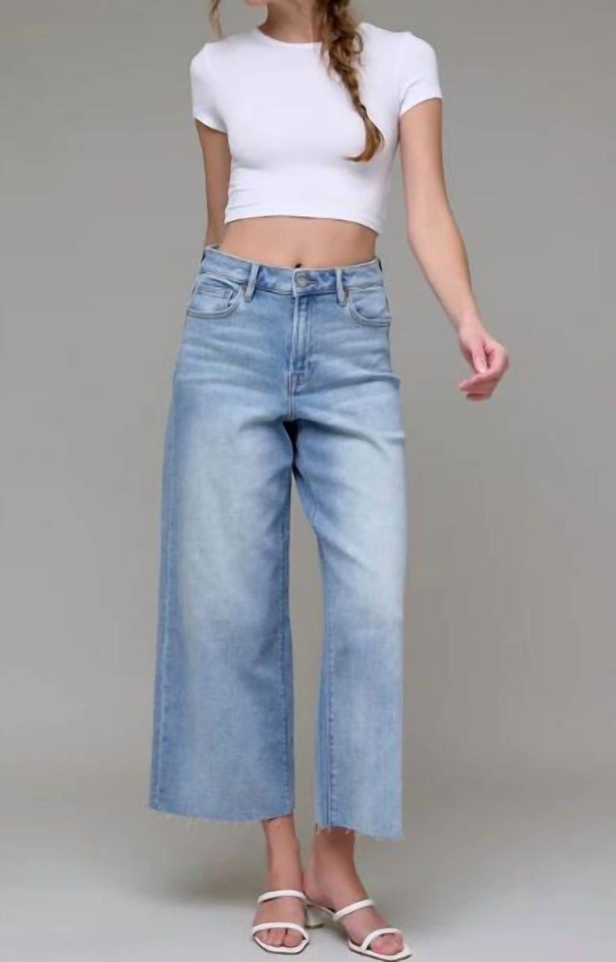 Hidden - Nori Cropped Wide Leg Pant
