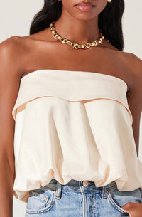 Astr - Khloe Strapless Bow Back Top