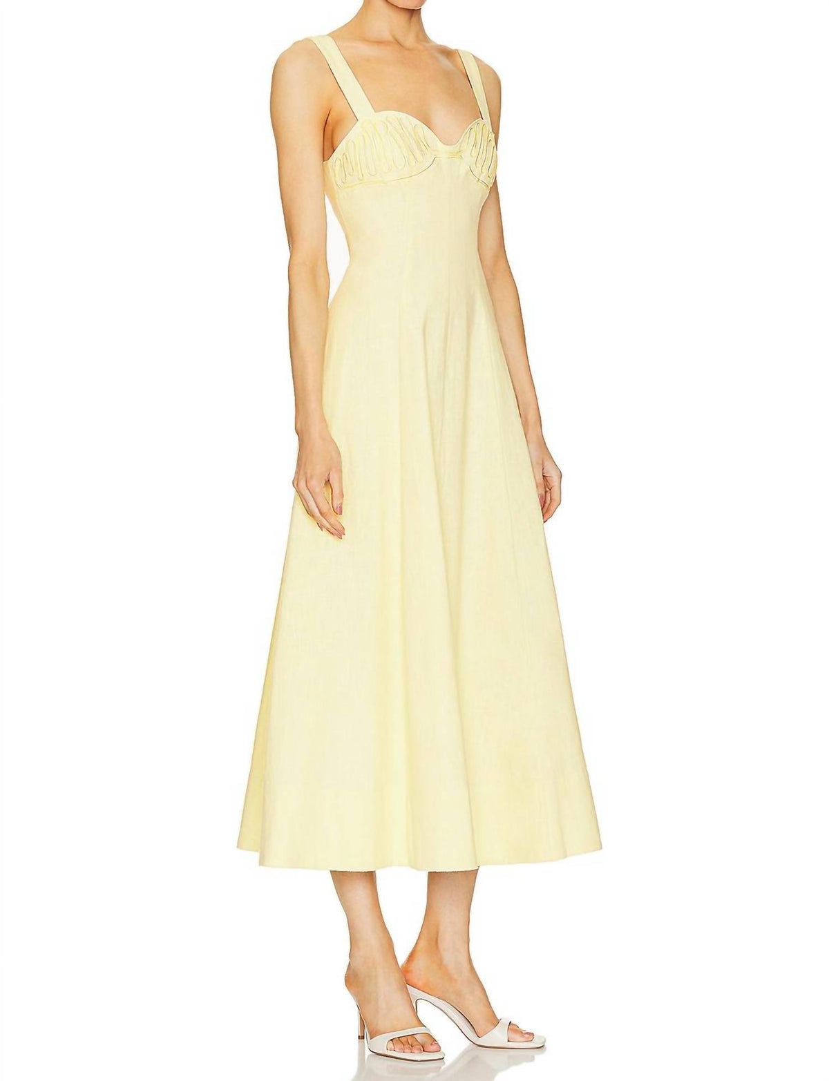 Clea - Carla Embroidered Long Dress