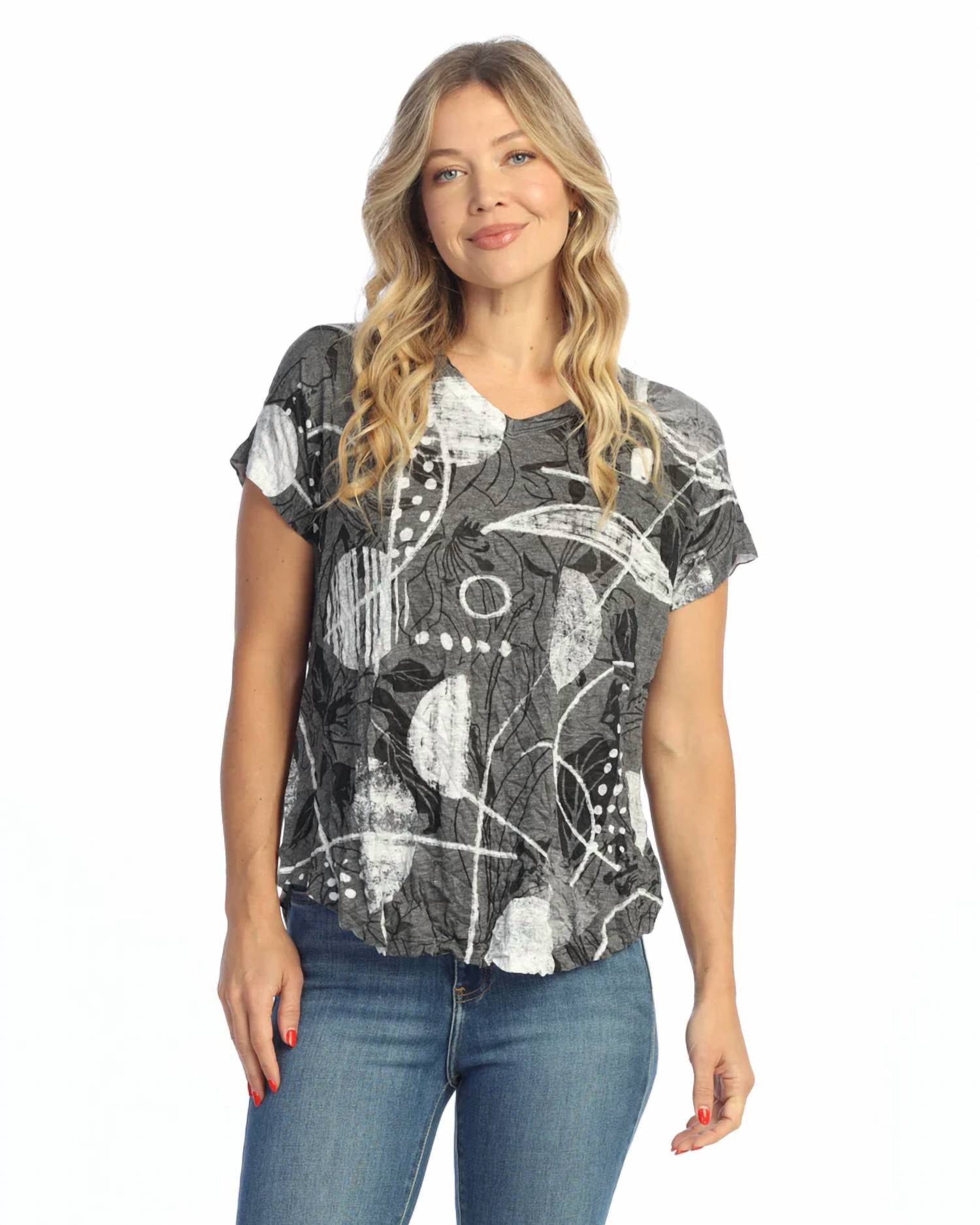 Jess & Jane - Crushed Dolman Sleeve Top