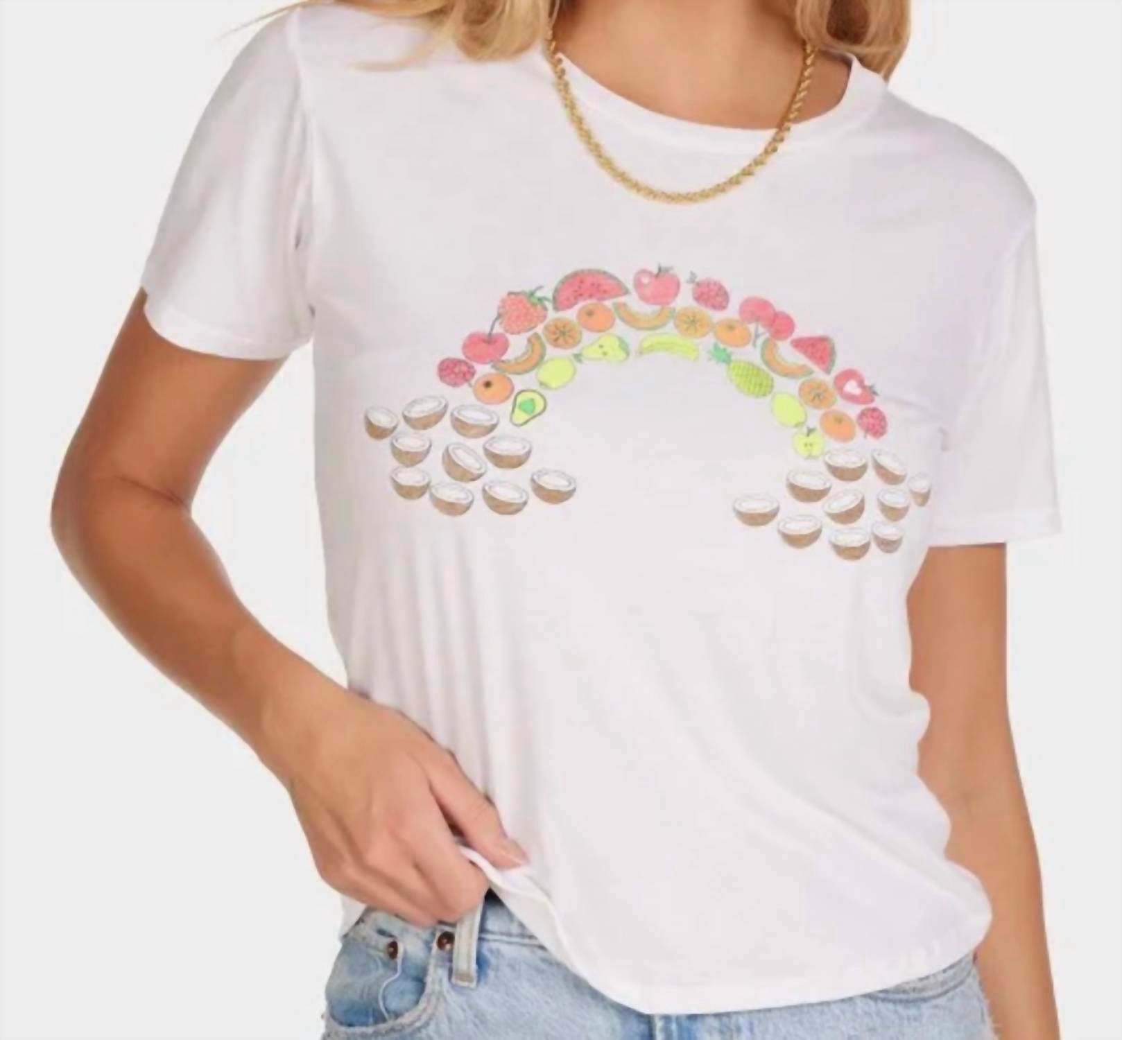 Lauren Moshi - Ursula Neon Fruit Rainbow Tee