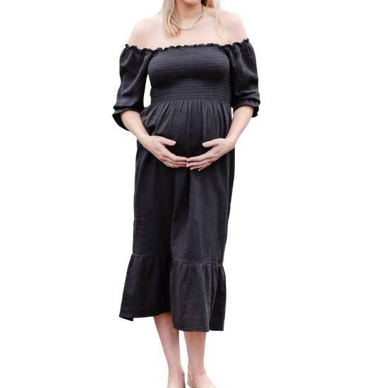 Liv Maternity - Smocked Muslin Dress