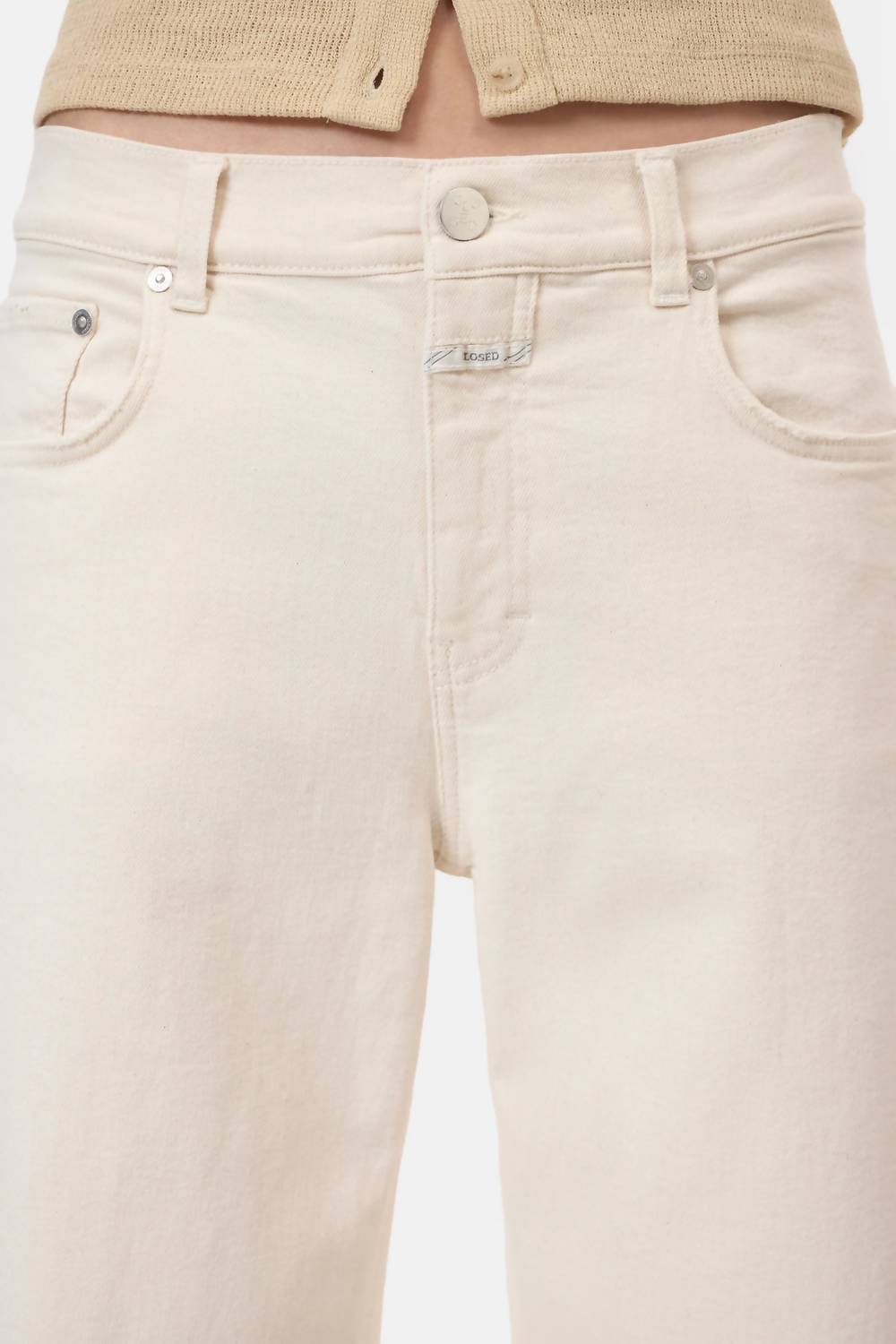 CLOSED Jayla Jeans in ivory - women's jeans - alternate view