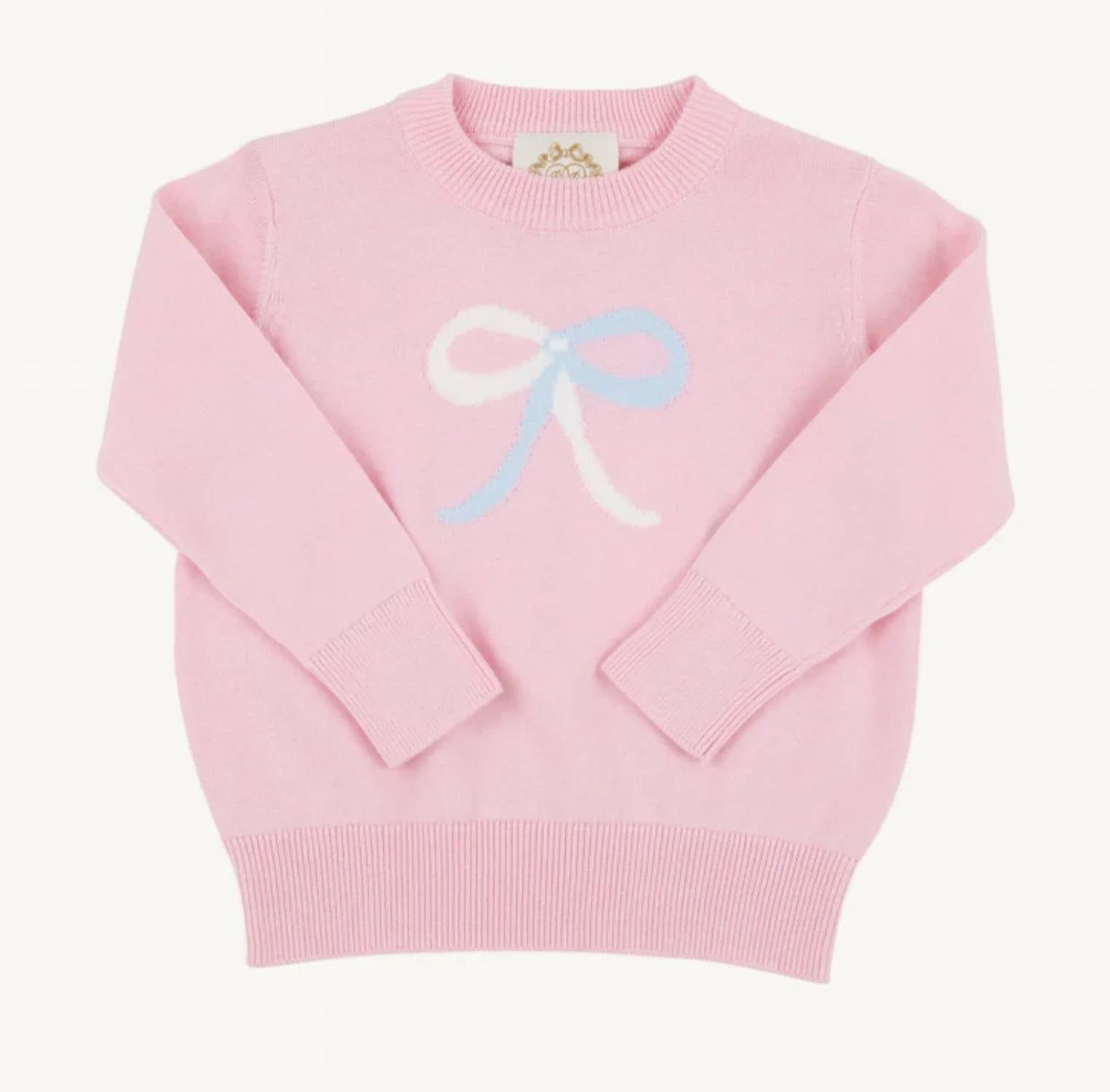The Beaufort Bonnet Company - Girl's Isabelle's Intarsia Bow Sweater