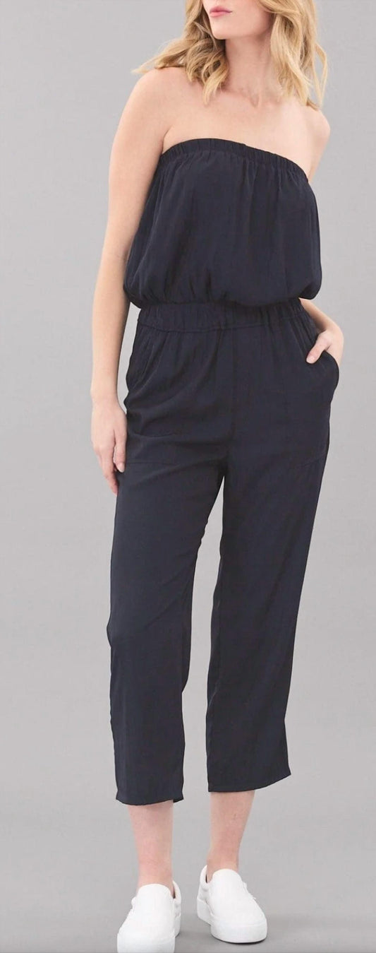 Lola & Sophie - Strapless D-Satin Jumpsuit