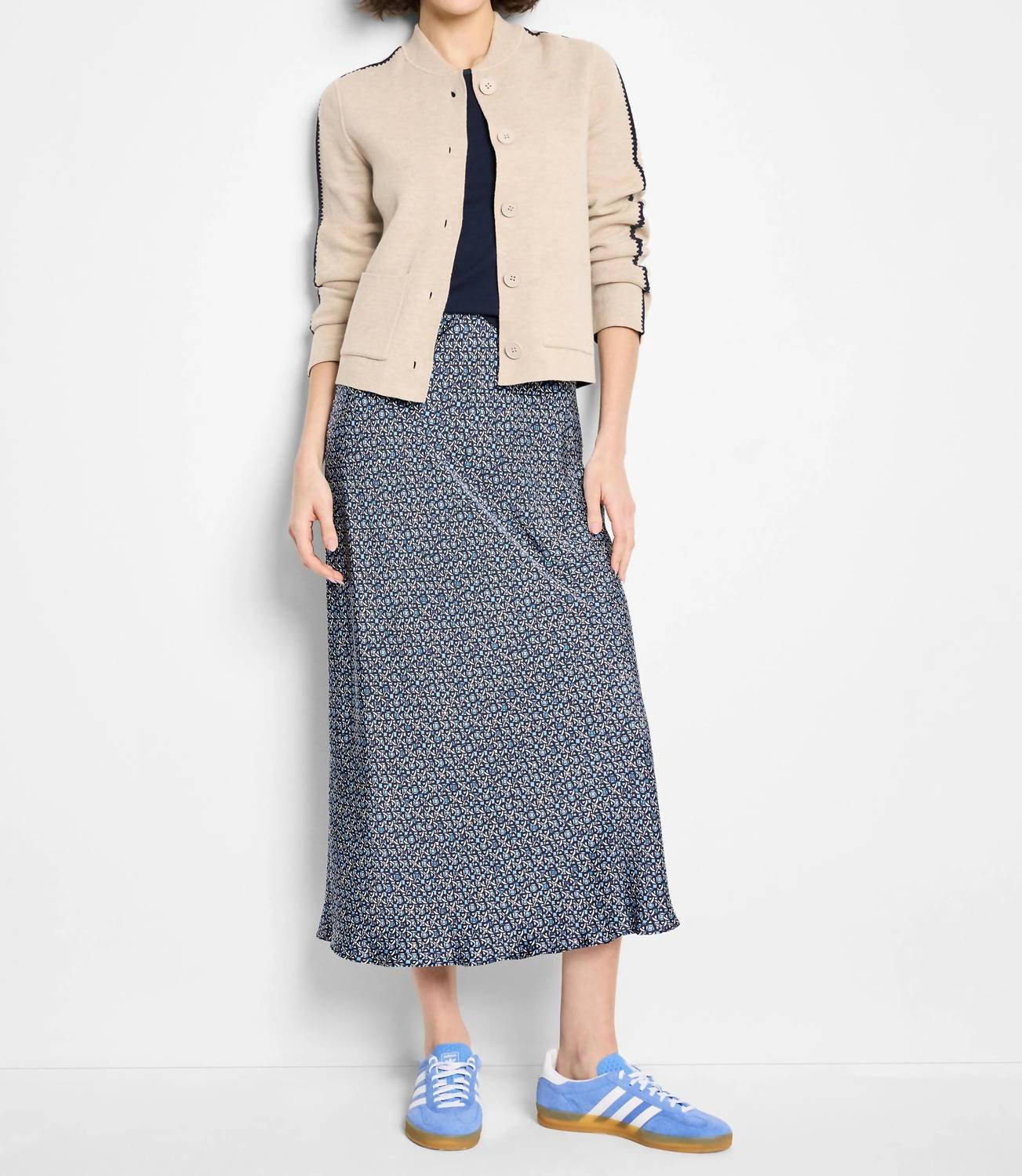 Nic + Zoe - Dashing Dusk Knit Bomber Jacket