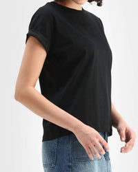 Kld. Signature - Scuba Cuffed Sleeve Top