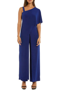 R&M Richards - Asymmetrical Overlay Evening Jumpsuit