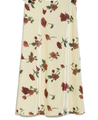 Lucy Paris - Crimson Floral Skirt
