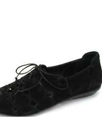 Beautifeel Women's Amelia Lace-up Shoe in black spark suede - women's sandal - detail view