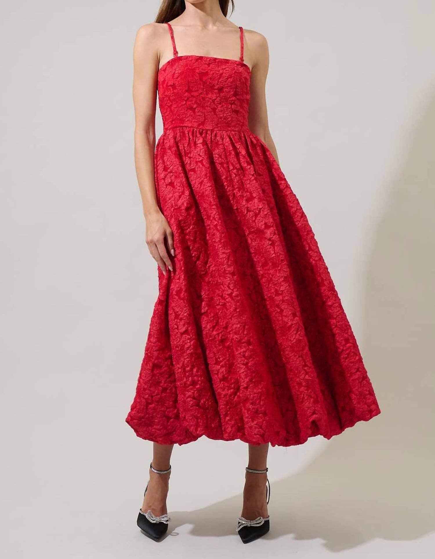 Sugarlips - Arielle Jacquard Belle Strapless Maxi Dress