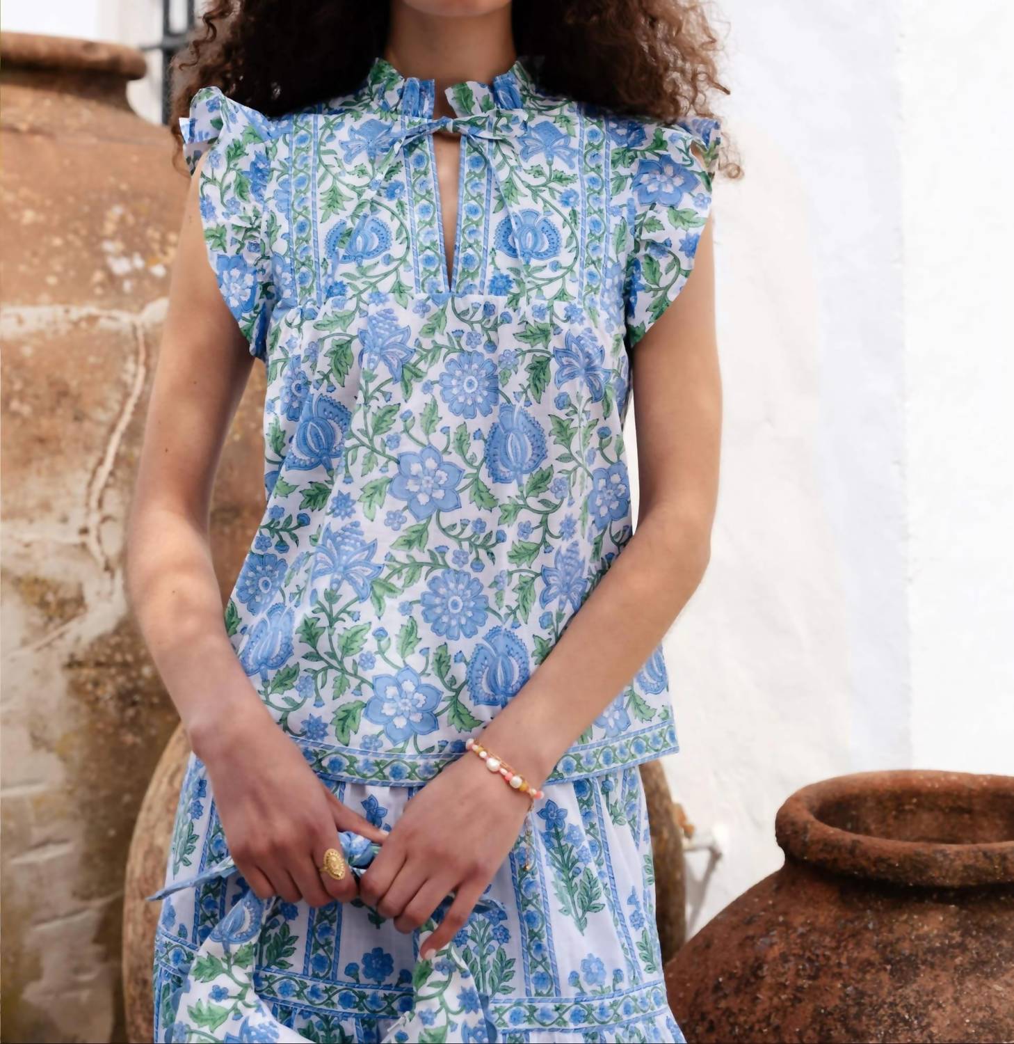 Pink City Prints - Nettie Blouse
