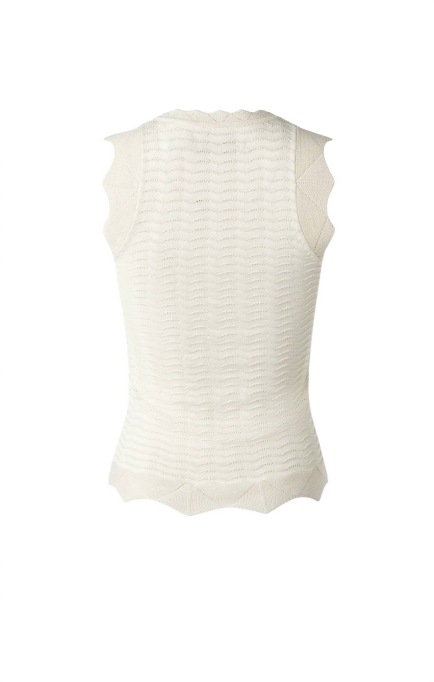 Iris Setlakwe - WOMEN'S SCALLOP KNIT TOP