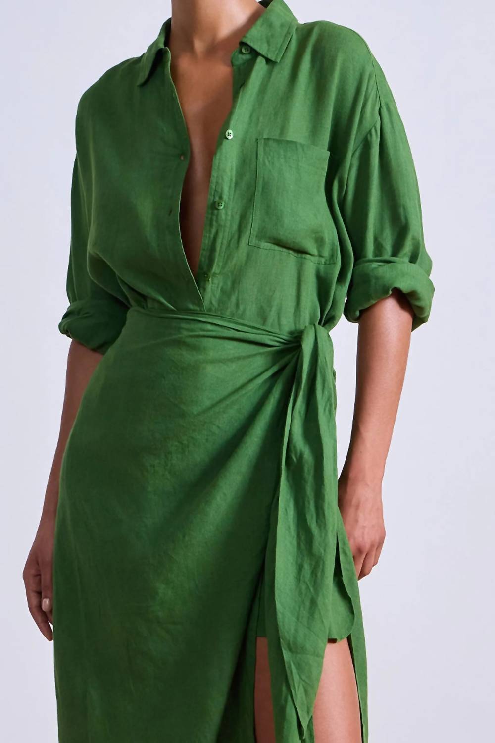 Apiece Apart - Alessandra Sarong Shirt Dress