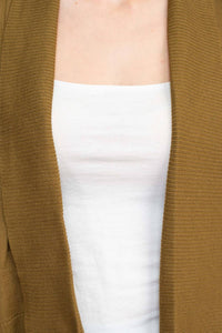 Esperanza - Open Front 3/4 Sleeve Cropped Cardigan