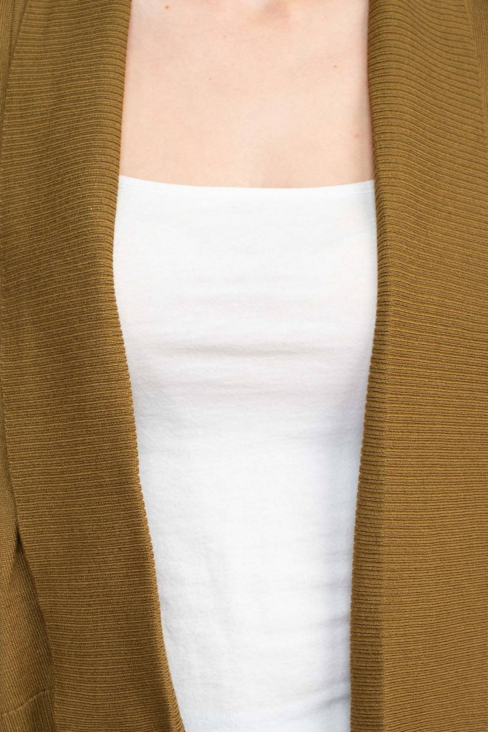 Esperanza - Open Front 3/4 Sleeve Cropped Cardigan