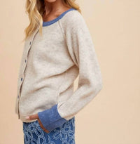 Anniewear - Rae Loose Fit Ribbed Cardigan
