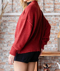 7Th Ray - Drop Shoulder Long Sleeve Button Down Cardigan