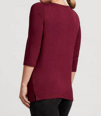 Tribal - Soft French Terry Boat Neck Top