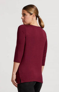 Tribal - Soft French Terry Boat Neck Top