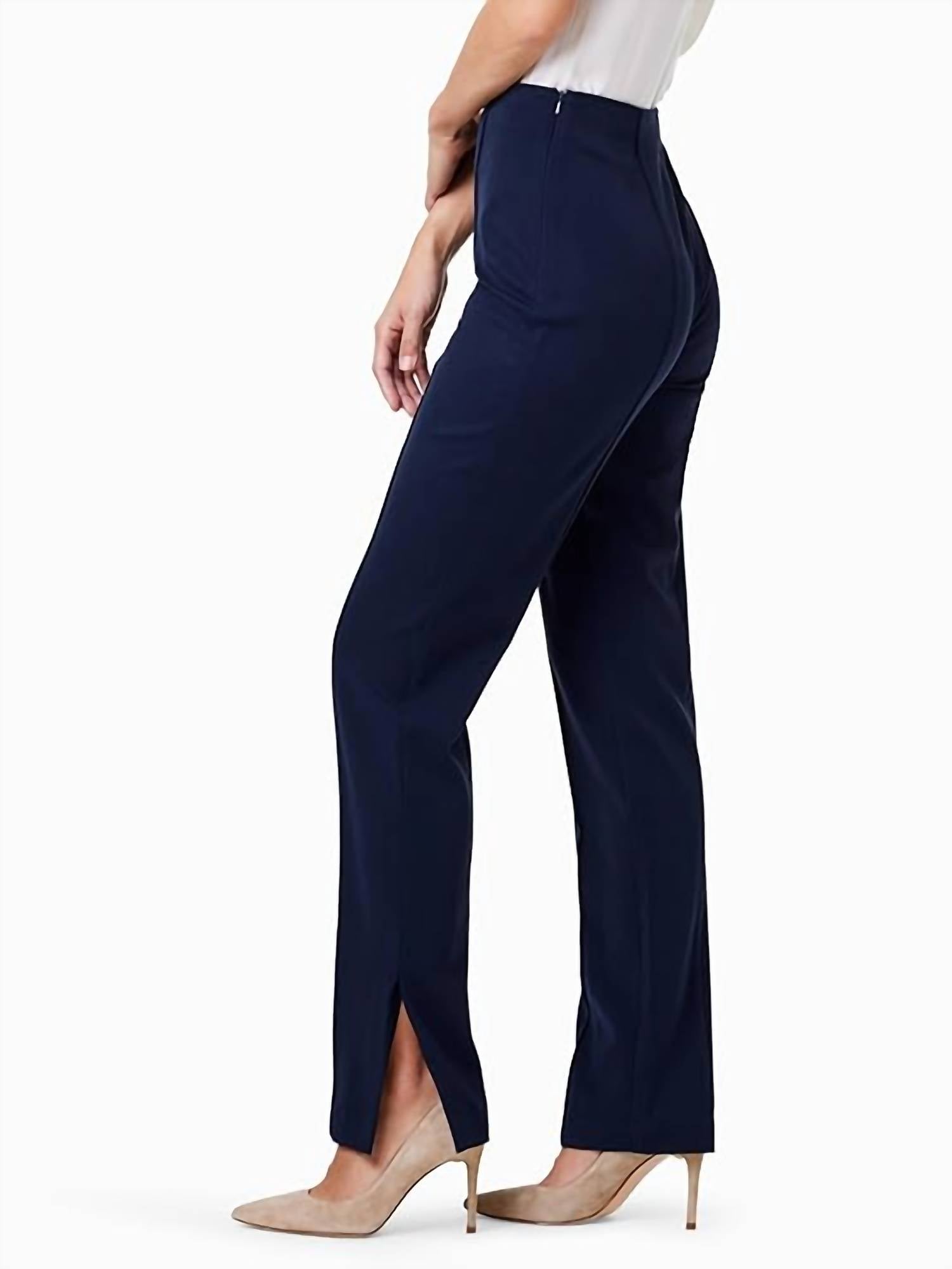 Nic + Zoe - Avenue Side Slit Straight Pant